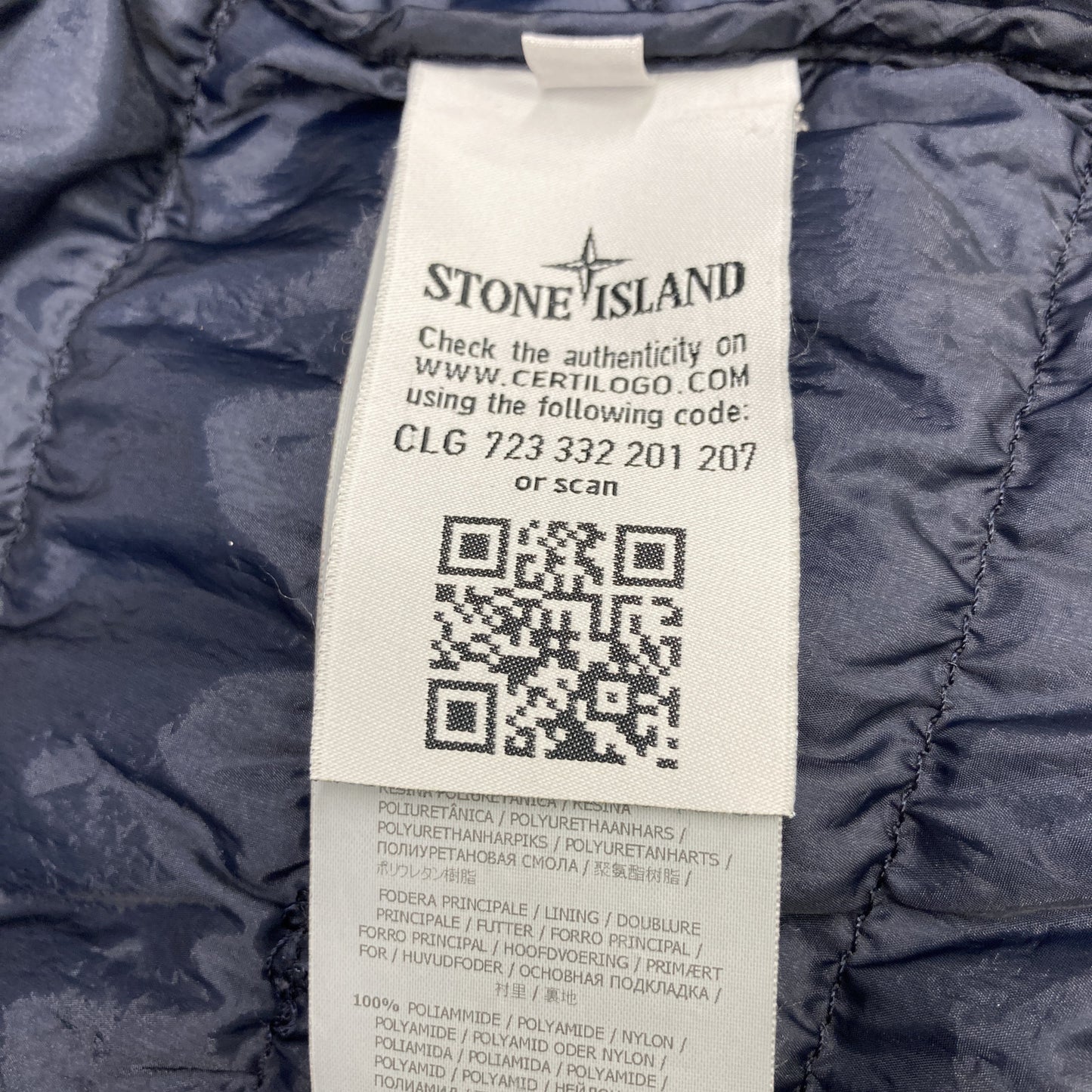 STONE ISLAND ストーンアイランド 631510424 ﾈｲﾋﾞｰ ｶﾞｰﾒﾝﾄﾀﾞｲ 長袖ﾀﾞｳﾝ ｼｬﾂ ｼﾞｬｹｯﾄ ジャケット S