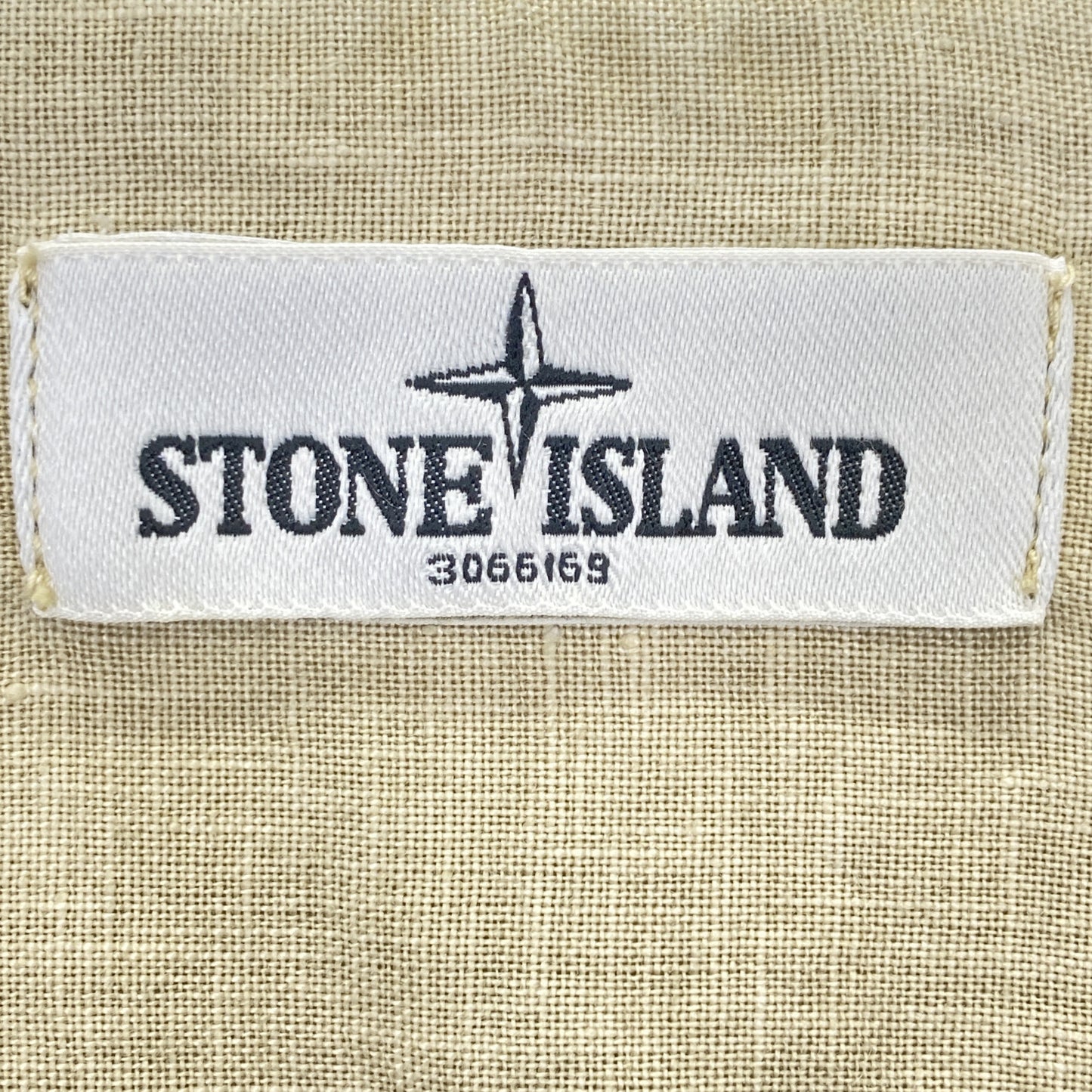 STONE ISLAND ストーンアイランド 561510501 ﾍﾞｰｼﾞｭ ﾘﾈﾝ ﾛﾝｸﾞｽﾘｰﾌﾞｼｬﾂ トップス S