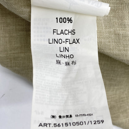 STONE ISLAND ストーンアイランド 561510501 ﾍﾞｰｼﾞｭ ﾘﾈﾝ ﾛﾝｸﾞｽﾘｰﾌﾞｼｬﾂ トップス S