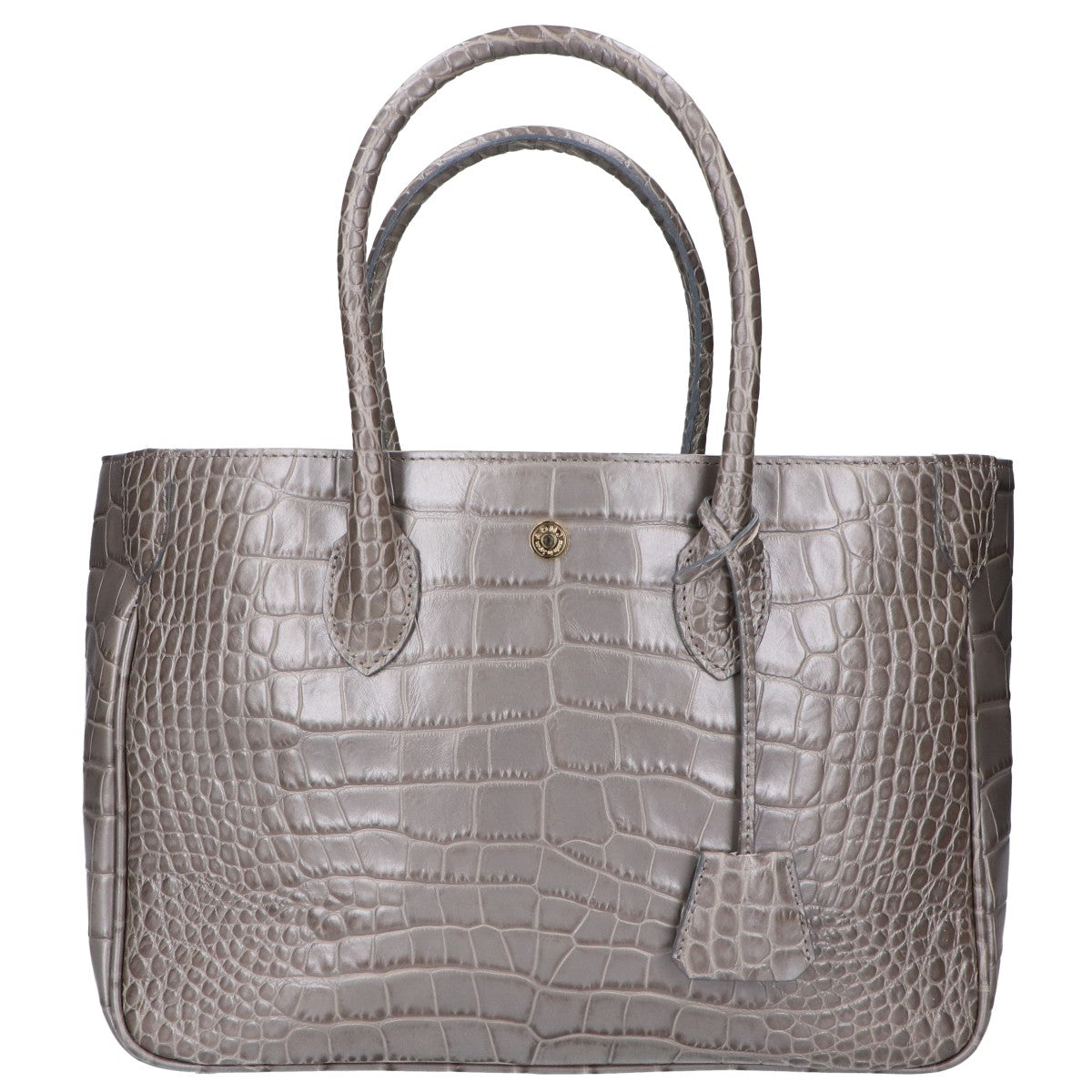 A.D.M.J. Accessoires De Mademoiselle ADMJ 【美品】NEW BASIC TOTE クロコ型押しレザー トートバッグ