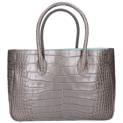 A.D.M.J. Accessoires De Mademoiselle ADMJ 【美品】NEW BASIC TOTE クロコ型押しレザー トートバッグ