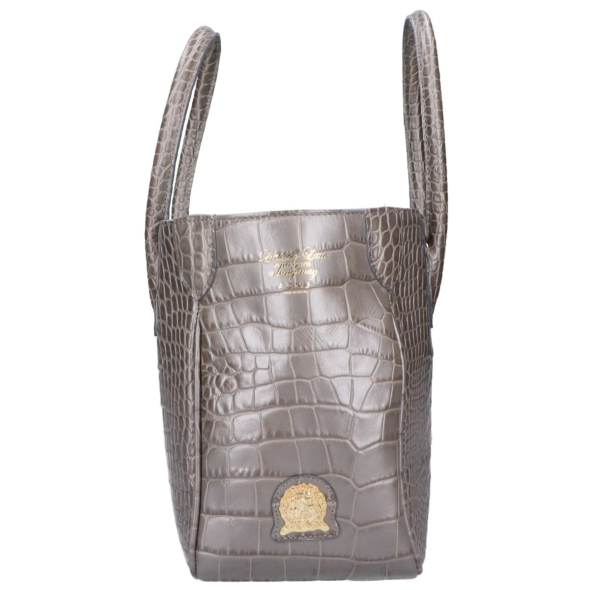 A.D.M.J. Accessoires De Mademoiselle ADMJ 【美品】NEW BASIC TOTE クロコ型押しレザー トートバッグ