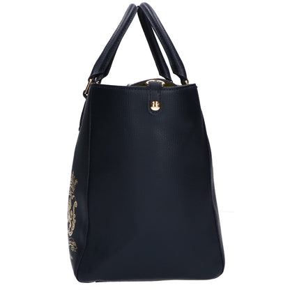 A.D.M.J. Accessoires De Mademoiselle ADMJ 【美品】撥水イタリアンレザー センターリボンモチーフ トートバッグ