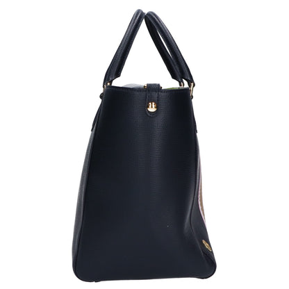 A.D.M.J. Accessoires De Mademoiselle ADMJ 【美品】撥水イタリアンレザー センターリボンモチーフ トートバッグ