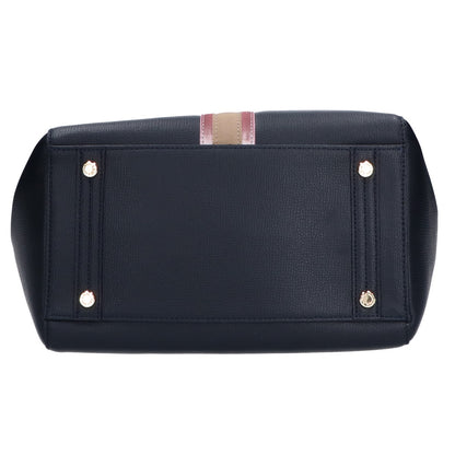 A.D.M.J. Accessoires De Mademoiselle ADMJ 【美品】撥水イタリアンレザー センターリボンモチーフ トートバッグ