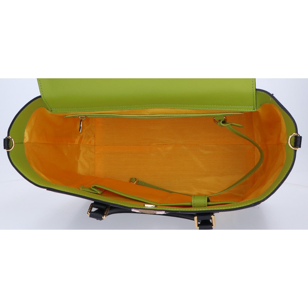 A.D.M.J. Accessoires De Mademoiselle ADMJ 【美品】撥水イタリアンレザー センターリボンモチーフ トートバッグ