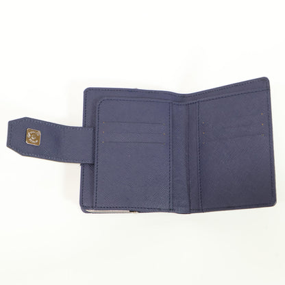 A.D.M.J. Accessoires De Mademoiselle ADMJ 【美品】牛革シュリンク型押し アールデコ がま口 スモールウォレット 二つ折り財布（小銭入れあり）