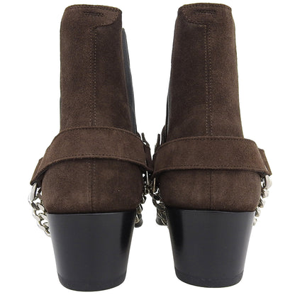 CELINE セリーヌ 未使用 スエード カマルグバイカーチェルシーブーツ シューズ メンズ ダークブラウン 40 シューズ 40