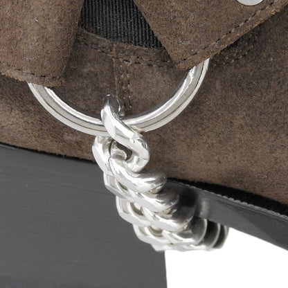 CELINE セリーヌ 未使用 スエード カマルグバイカーチェルシーブーツ シューズ メンズ ダークブラウン 40 シューズ 40