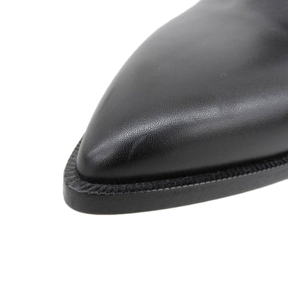 Christian Louboutin クリスチャンルブタン 新品同様 トリプルモンク ストラップ レザー ショート ブーツ シューズ メンズ ブラック 40 シューズ 40