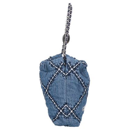 CHANEL シャネル 新品同様 AS3980 ウォッシュドデニム SV金具 シャネル22 2way ミニ チェーンショルダー ハンドバッグ