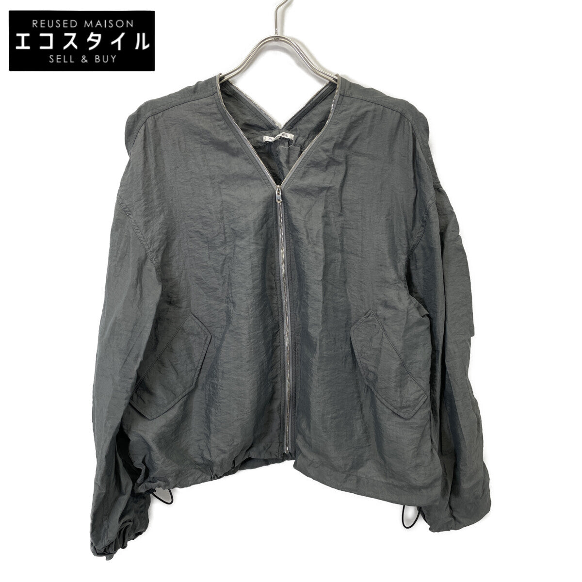 CURRENTAGE カレンテージ 別注 A2551FJM704 ｸﾞﾚｰ ﾚｰﾖﾝ×ﾅｲﾛﾝ ﾌﾙｼﾞｯﾌﾟ ﾐﾘﾀﾘｰﾌﾞﾙｿﾞﾝ ジャケット 表記無し