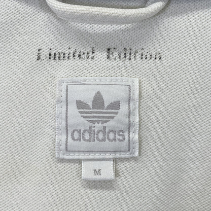 adidas アディダス ﾘﾐﾃｯﾄﾞｴﾃﾞｨｼｮﾝ 00s All Blacks刺繍 ﾍﾞｰｼﾞｭ×ﾌﾞﾗｯｸ ﾄﾚﾌｫｲﾙ ﾄﾗｯｸｼﾞｬｹｯﾄ ジャケット M