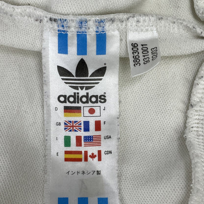 adidas アディダス ﾘﾐﾃｯﾄﾞｴﾃﾞｨｼｮﾝ 00s All Blacks刺繍 ﾍﾞｰｼﾞｭ×ﾌﾞﾗｯｸ ﾄﾚﾌｫｲﾙ ﾄﾗｯｸｼﾞｬｹｯﾄ ジャケット M