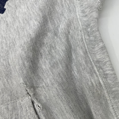 Champion チャンピオン 90's 刺繍ﾀｸﾞ ｸﾞﾚｰ U.S.NAVY ﾘﾊﾞｰｽｳｨｰﾌﾞﾊﾟｰｶｰ トップス XL