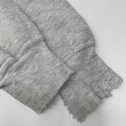 Champion チャンピオン 90's 刺繍ﾀｸﾞ ｸﾞﾚｰ U.S.NAVY ﾘﾊﾞｰｽｳｨｰﾌﾞﾊﾟｰｶｰ トップス XL