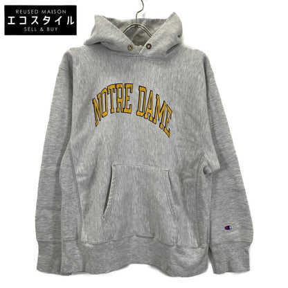Champion チャンピオン 80's ﾄﾘｺﾀｸﾞ ｸﾞﾚｰ NOTRE DAME ﾘﾊﾞｰｽｳｨｰﾌﾞﾊﾟｰｶｰ トップス Ｌ