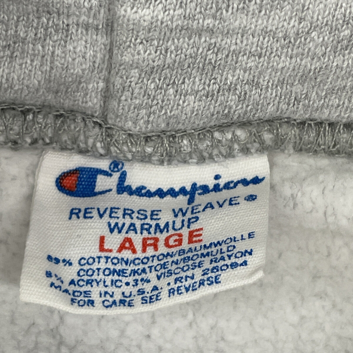 Champion チャンピオン 80's ﾄﾘｺﾀｸﾞ ｸﾞﾚｰ NOTRE DAME ﾘﾊﾞｰｽｳｨｰﾌﾞﾊﾟｰｶｰ トップス Ｌ