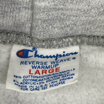 Champion チャンピオン 80's ﾄﾘｺﾀｸﾞ ｸﾞﾚｰ NOTRE DAME ﾘﾊﾞｰｽｳｨｰﾌﾞﾊﾟｰｶｰ トップス Ｌ