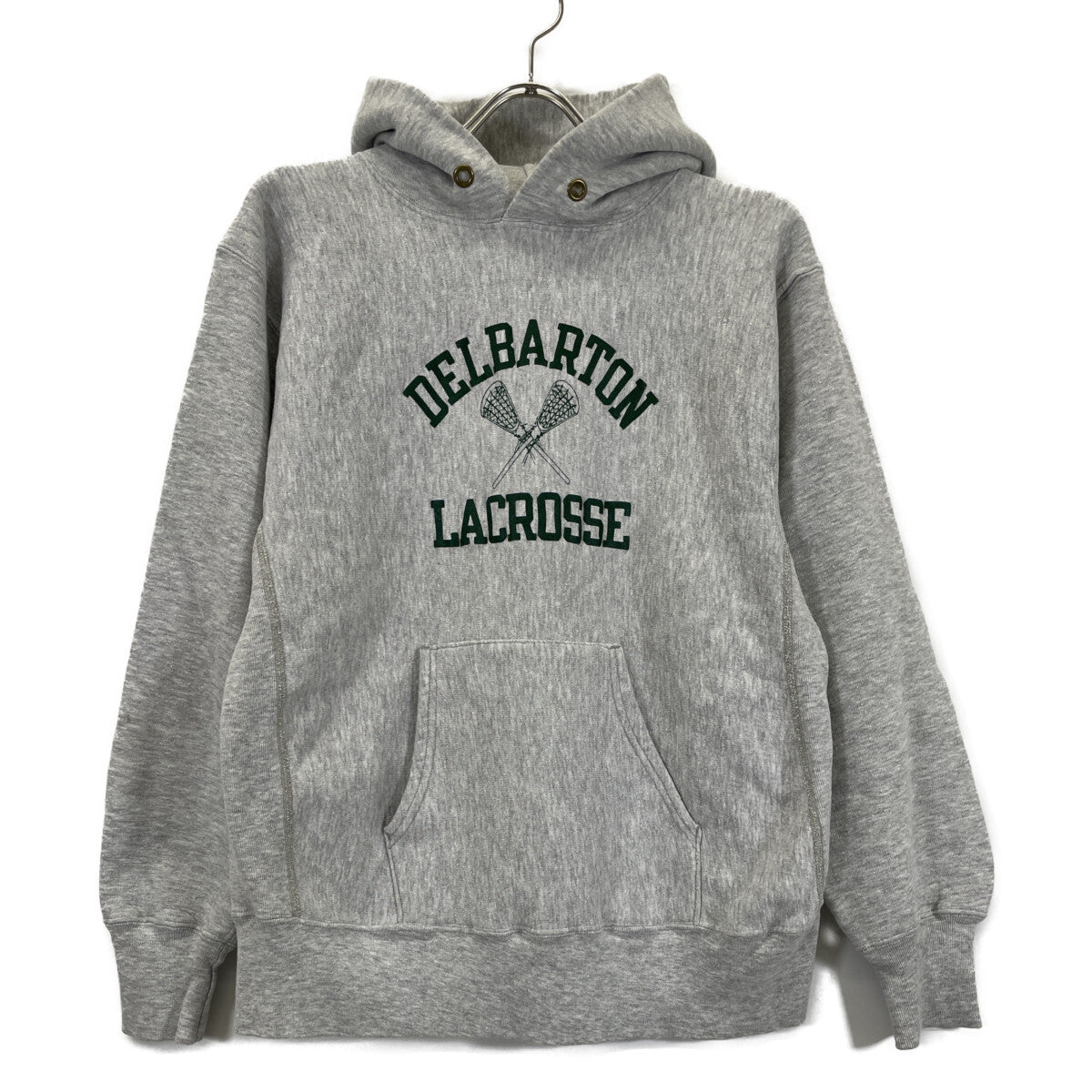 Champion チャンピオン 80's ﾄﾘｺﾀｸﾞ ｸﾞﾚｰ DELBARTON ﾘﾊﾞｰｽｳｨｰﾌﾞﾊﾟｰｶｰ トップス Ｌ