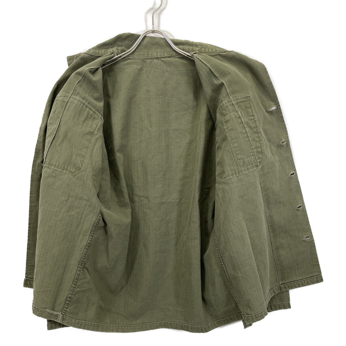 U.S.ARMY ユーエスアーミー 50's ｶｰｷ 1st ﾕｰﾃｨﾘﾃｨｼｬﾂ トップス 表記無し