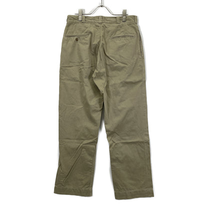 U.S.ARMY ユーエスアーミー 60's ﾍﾞｰｼﾞｭ M-45ﾁﾉﾊﾟﾝ RAPID両爪ｼﾞｯﾌﾟ 4ﾎﾟｹｯﾄ ボトムス 表記無し