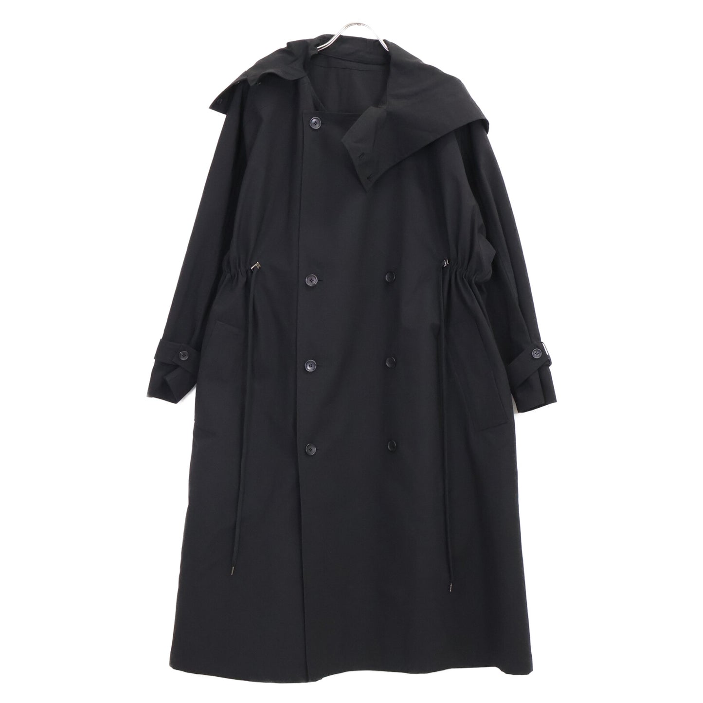 VACHEMENT ヴァシュモン VJ04001 ﾌﾞﾗｯｸ ﾘｻｲｸﾙｼｪﾙﾀﾌﾀﾄﾚﾝﾁｺｰﾄ コート O