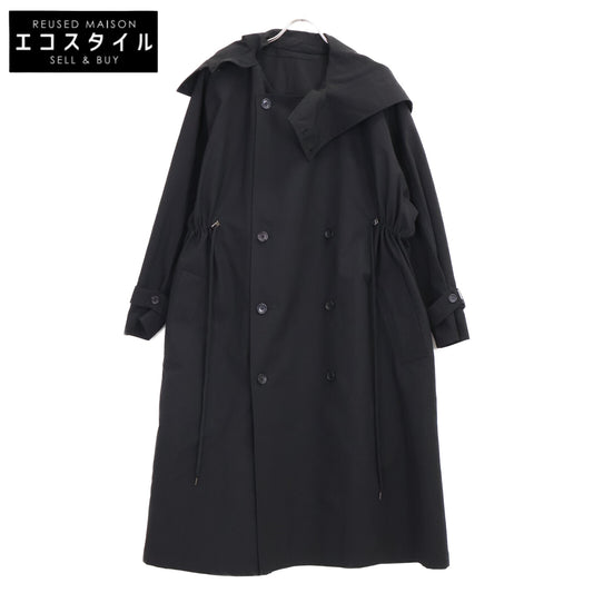 VACHEMENT ヴァシュモン VJ04001 ﾌﾞﾗｯｸ ﾘｻｲｸﾙｼｪﾙﾀﾌﾀﾄﾚﾝﾁｺｰﾄ コート O