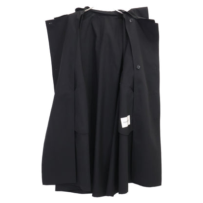 VACHEMENT ヴァシュモン VJ04001 ﾌﾞﾗｯｸ ﾘｻｲｸﾙｼｪﾙﾀﾌﾀﾄﾚﾝﾁｺｰﾄ コート O