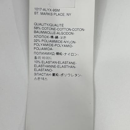 1017 ALYX 9SM アリクス ﾌﾞﾗｯｸ 切り返し ｺｰｽﾀｰﾊﾞｯｸﾙﾍﾞﾙﾄ ｽﾄﾚｰﾄﾊﾟﾝﾂ ボトムス 44