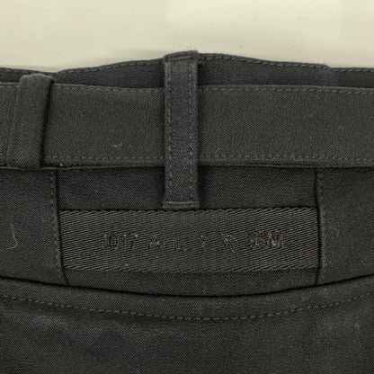 1017 ALYX 9SM アリクス ﾌﾞﾗｯｸ 切り返し ｺｰｽﾀｰﾊﾞｯｸﾙﾍﾞﾙﾄ ｽﾄﾚｰﾄﾊﾟﾝﾂ ボトムス 44