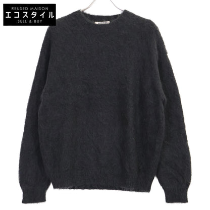 AURALEE オーラリー 23年製 ﾁｬｺｰﾙ BRUSHED SUPER KID MOHAIR KNIT トップス 1