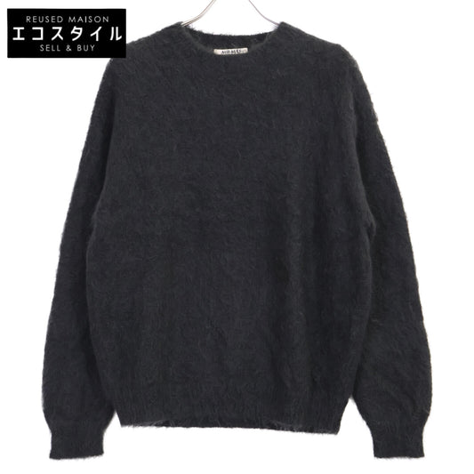 AURALEE オーラリー 23年製 ﾁｬｺｰﾙ BRUSHED SUPER KID MOHAIR KNIT トップス 1
