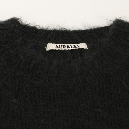 AURALEE オーラリー 23年製 ﾁｬｺｰﾙ BRUSHED SUPER KID MOHAIR KNIT トップス 1