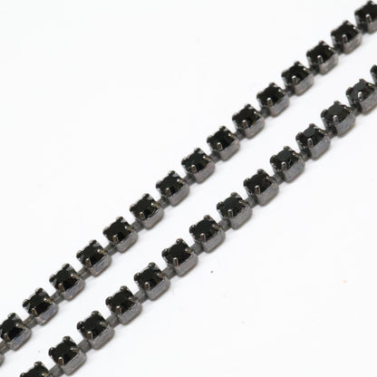 Christian Dior クリスチャンディオール Dモチーフ ティアドロップトップ ラインストーン チェーン ネックレス