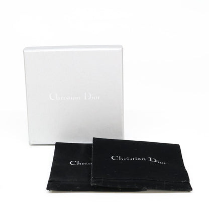 Christian Dior クリスチャンディオール ラインストーン CDモチーフ ティアドロップ イヤリング