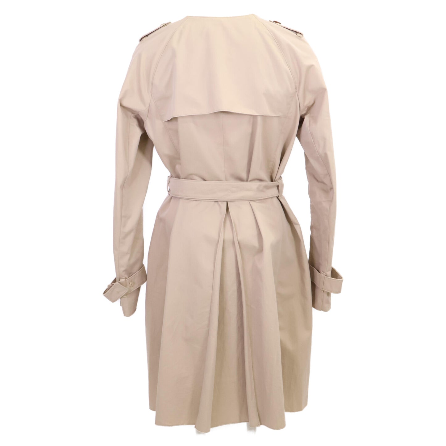 S MaxMara エスマックスマーラ 90210241050 ﾍﾞｰｼﾞｭ ﾉｰｶﾗｰｾﾐﾀﾞﾌﾞﾙﾍﾞﾙﾃｯﾄﾞｺｰﾄ コート 42