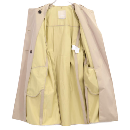 S MaxMara エスマックスマーラ 90210241050 ﾍﾞｰｼﾞｭ ﾉｰｶﾗｰｾﾐﾀﾞﾌﾞﾙﾍﾞﾙﾃｯﾄﾞｺｰﾄ コート 42