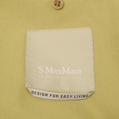 S MaxMara エスマックスマーラ 90210241050 ﾍﾞｰｼﾞｭ ﾉｰｶﾗｰｾﾐﾀﾞﾌﾞﾙﾍﾞﾙﾃｯﾄﾞｺｰﾄ コート 42