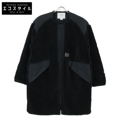 WOOLRICH ウールリッチ WJOU0077BE ﾌﾞﾗｯｸ TERRA PILE FLEECE LONG JACKE ﾃﾗﾊﾟｲﾙﾌﾘｰｽﾛﾝｸﾞｼﾞｬｹｯﾄ コート S