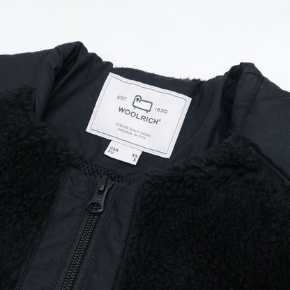 WOOLRICH ウールリッチ WJOU0077BE ﾌﾞﾗｯｸ TERRA PILE FLEECE LONG JACKE ﾃﾗﾊﾟｲﾙﾌﾘｰｽﾛﾝｸﾞｼﾞｬｹｯﾄ コート S