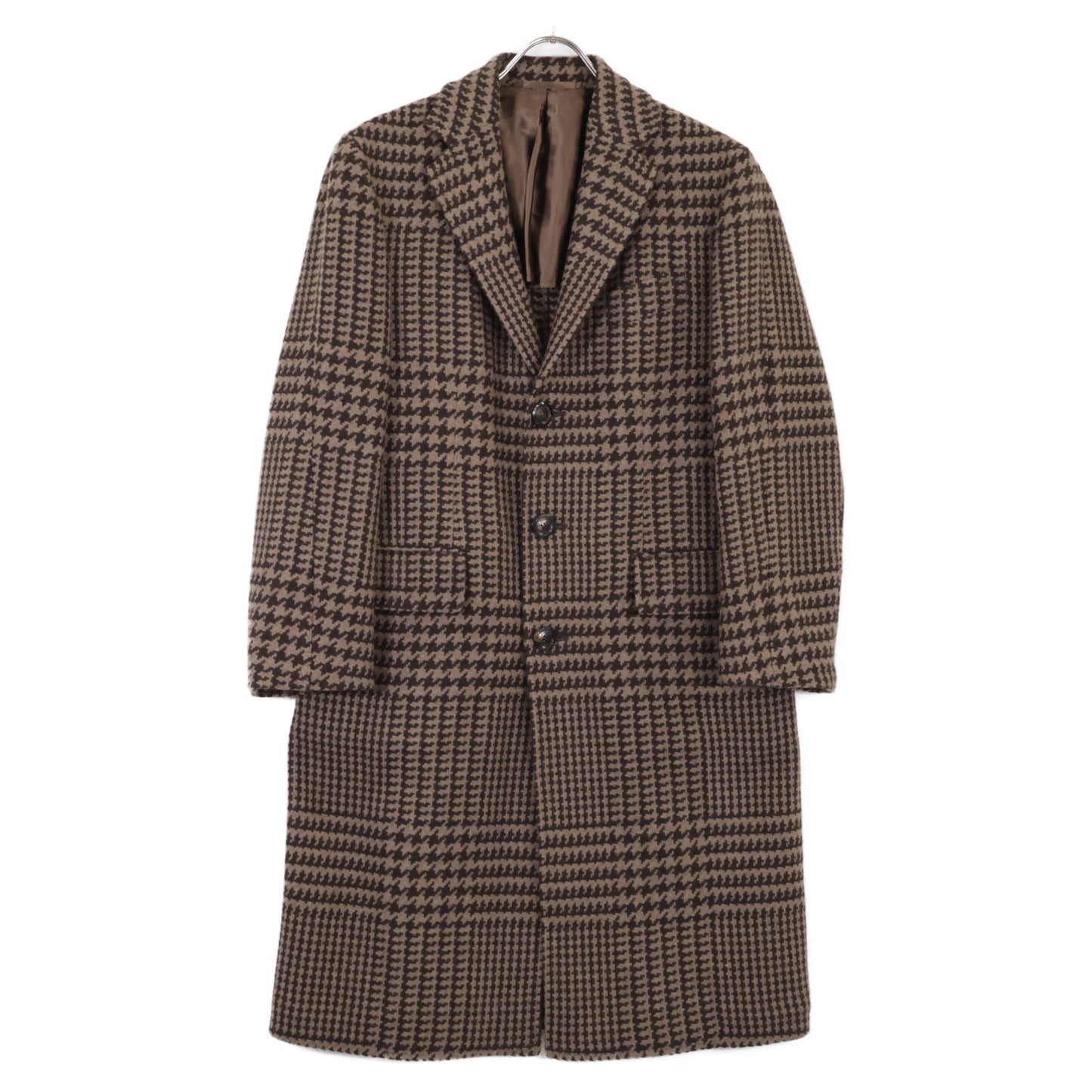 STILE LATINO スティレラティーノ 美品【BEAMS別注】CUEOLO30/CW21973 ウール100 EOLO グレンチェック チェスターコート コート 42