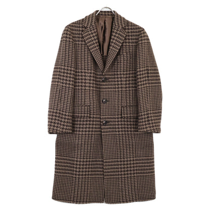 STILE LATINO スティレラティーノ 美品【BEAMS別注】CUEOLO30/CW21973 ウール100 EOLO グレンチェック チェスターコート コート 42