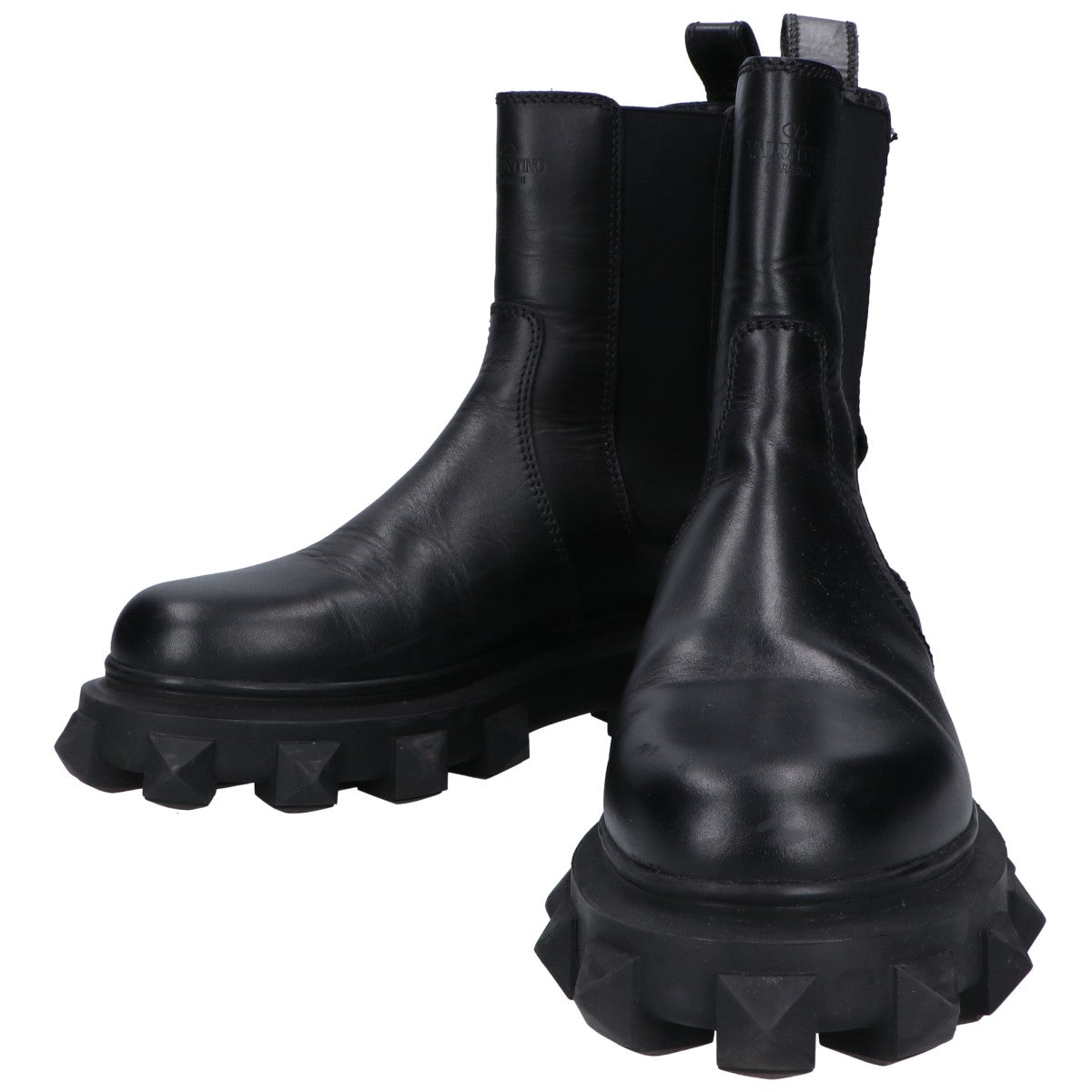VALENTINO ヴァレンティノ B2F25XY ロックスタッズソール サイドゴアブーツ シューズ 44