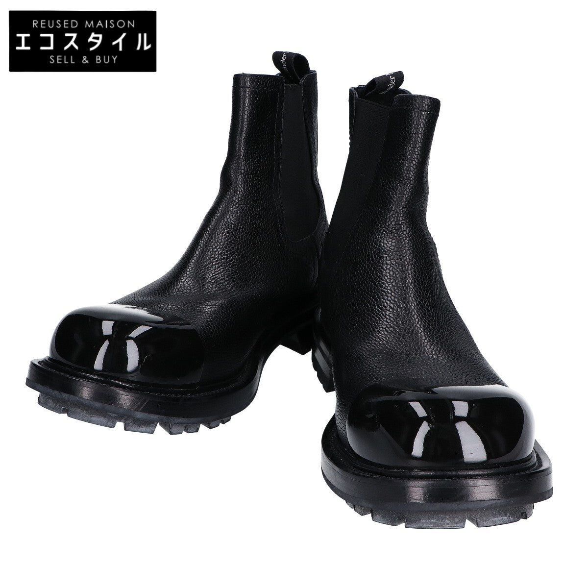 Alexander McQueen アレキサンダーマックイーン 667911 サイドゴア チェルシーブーツ/ シューズ 44