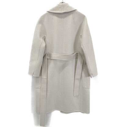 S MaxMara エスマックスマーラ 190160703 ﾗｲﾄﾍﾞｰｼﾞｭ ｳｰﾙｶｼﾐﾔ CUCITO AMANO/ｸﾁｰﾄｱﾏｰﾉ ﾀﾞﾌﾞﾙﾌｪｲｽｺｰﾄ コート 38