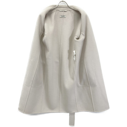S MaxMara エスマックスマーラ 190160703 ﾗｲﾄﾍﾞｰｼﾞｭ ｳｰﾙｶｼﾐﾔ CUCITO AMANO/ｸﾁｰﾄｱﾏｰﾉ ﾀﾞﾌﾞﾙﾌｪｲｽｺｰﾄ コート 38