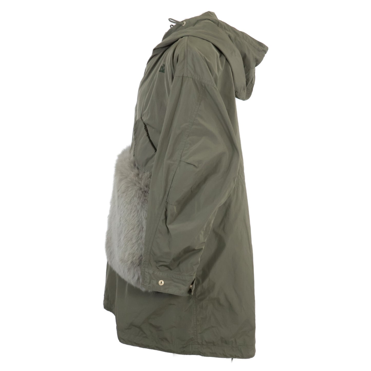 DRAWER ドゥロワー 【美品】6525-299-0784 キルティングライナー付 フォックスファーポケット モッズ コート 38