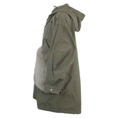 DRAWER ドゥロワー 【美品】6525-299-0784 キルティングライナー付 フォックスファーポケット モッズ コート 38