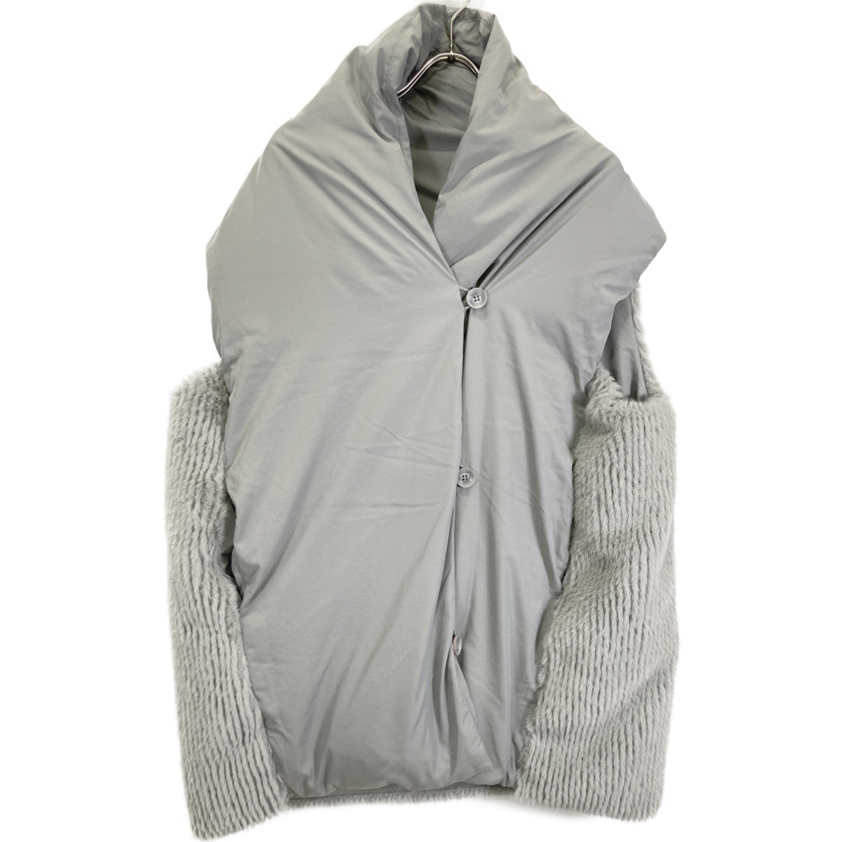 CYAN TOKYO シアントーキョー 404261 ｸﾞﾚｰ ﾅｲﾛﾝ ｽﾄｰﾙﾗｲｸﾌｧｰｺﾝﾋﾞﾀﾞｳﾝﾍﾞｽﾄ ベスト F